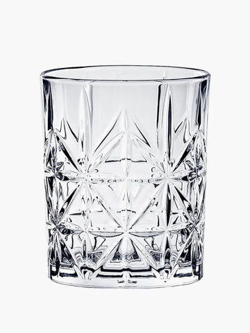 GEEZY Set of 4 Whisky Glasses 230ml for Spirits - Drinking Tumblers