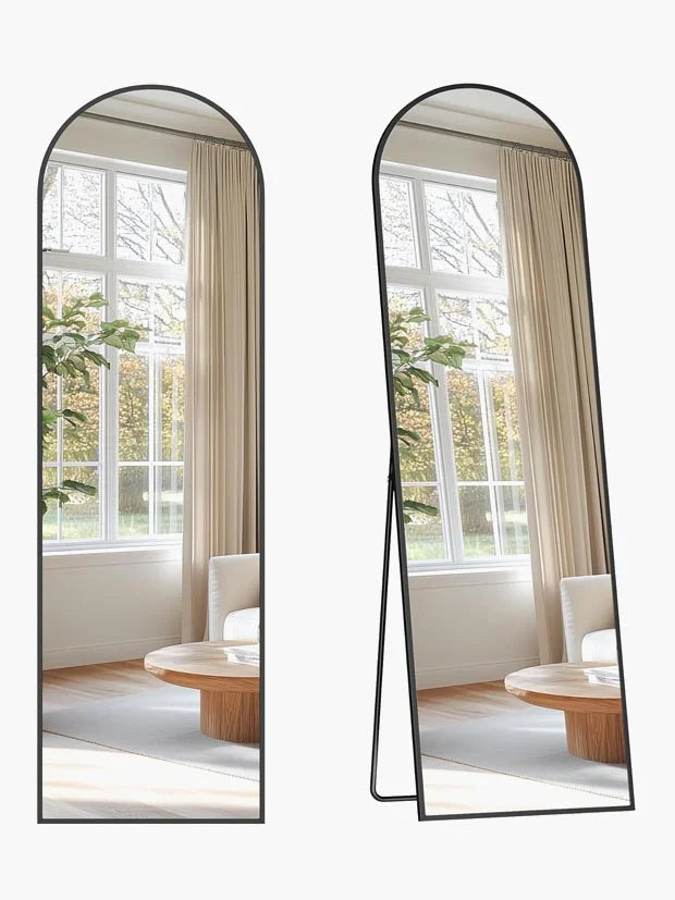 SONGMICS Full Length Mirror, 150 x 40 cm, Arched Full Body Mirror