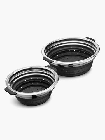 HexClad 2-Piece Steamer Basket Set, Heat-Safe to 230ºC, Dishwasher Safe