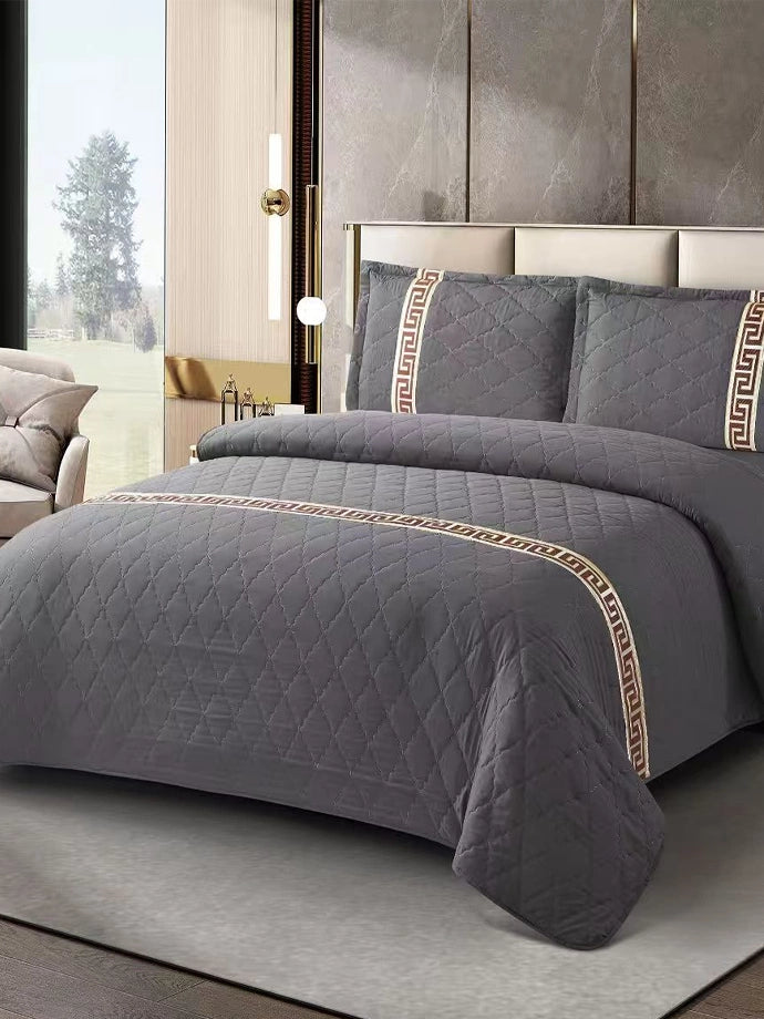 Velvet Textured Bedsheet Set King Size