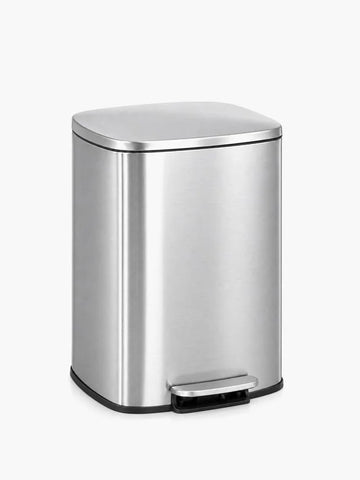 Nyxi 30L Kitchen Bin with Soft Close Lid, Stainless Steel Pedal Bin