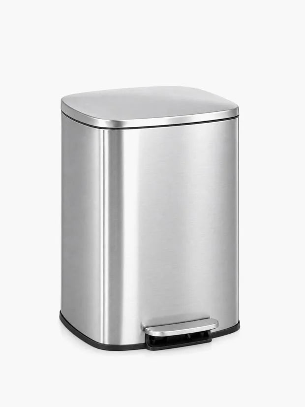 Nyxi 30L Kitchen Bin with Soft Close Lid, Stainless Steel Pedal Bin