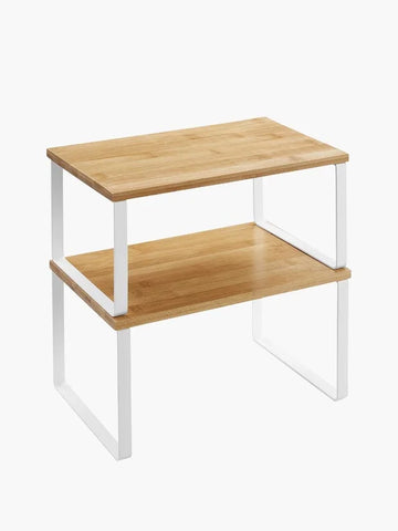 SONGMICS Spice Rack, Set of 2 Expandable Cupboard Shelf Organisers