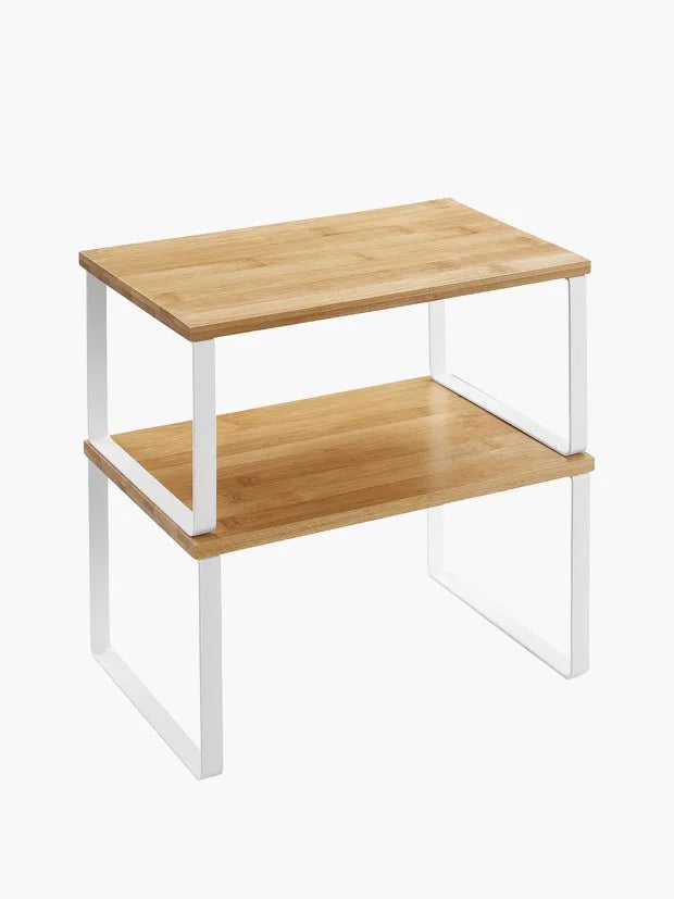 SONGMICS Spice Rack, Set of 2 Expandable Cupboard Shelf Organisers