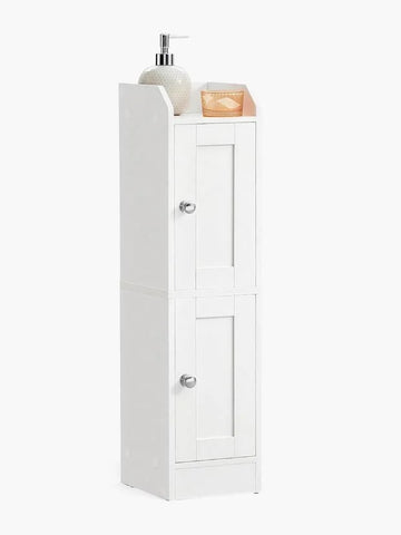VASAGLE Slim Bathroom Cabinet, Narrow Toilet Paper Storage, Traditional