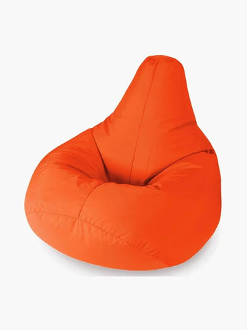 Beautiful Beanbags - Kids Highback Beanbag Chair, 35in - Orange