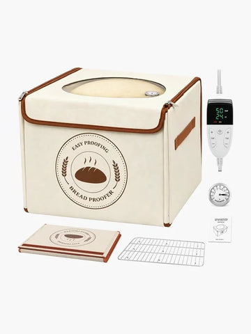 Folding Bread Proofing Box with Temp 21-50℃ & 24Hour Timer Control