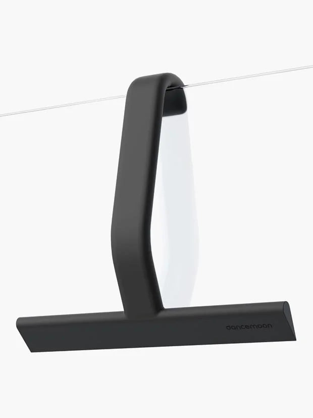 dancemoon JustHang Shower Squeegee with Built-in Hook, 25 cm, Black