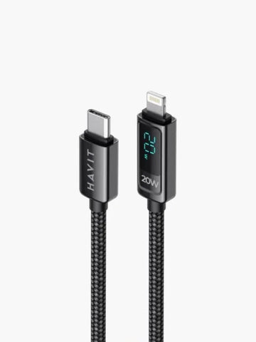 HAVIT USB-C to Lightning cable (PD30W) Black