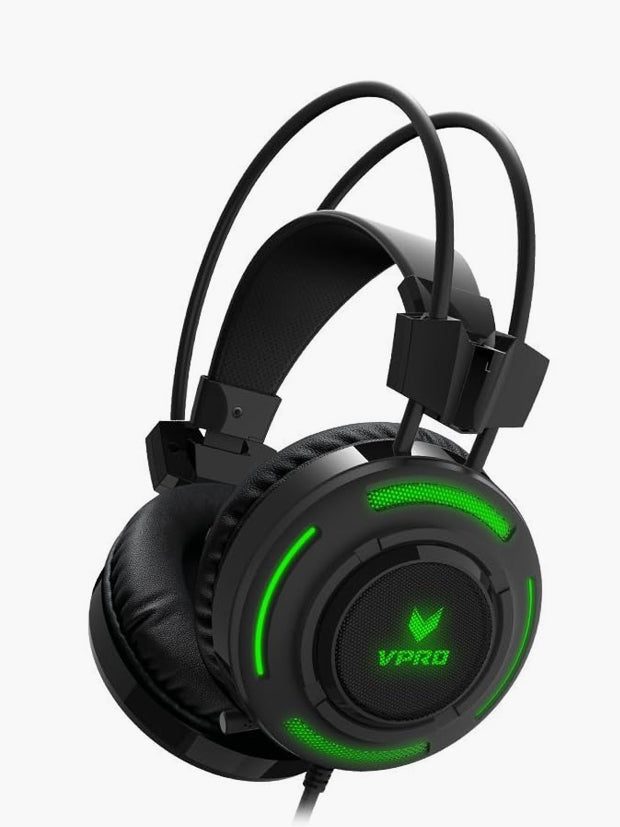 VPRO VH200 Gaming Illuminated Headset Black