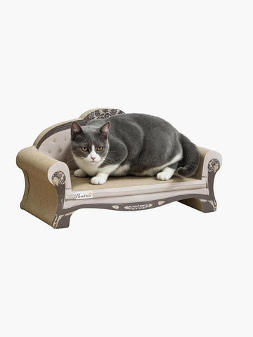 PawHut Cat Scratching Board 2-in-1 Cardboard Lounge with Catnip, Brown