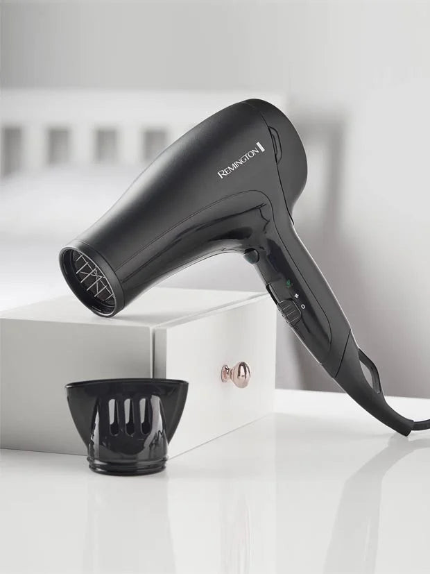 Remington D3010 Power Dry Lightweight Hair Dryer, 2000 W, Black