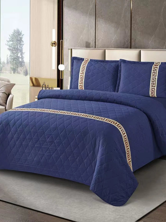 Velvet Textured Bedsheet Set King Size