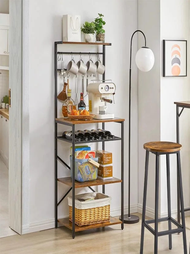 YMYNY Kitchen Baker's Rack, Microwave Oven Stand with Storage Shelves
