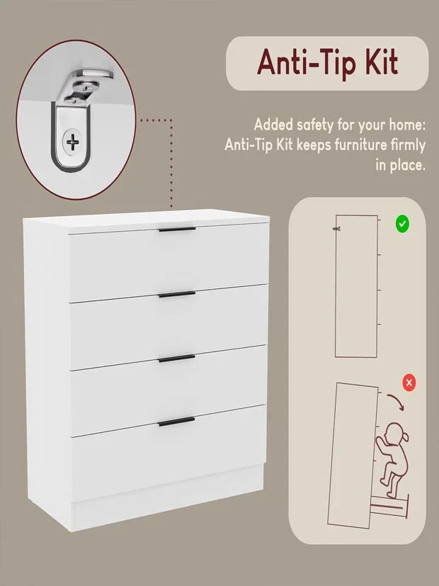Vida Designs Trega 4 Drawer Chest of Drawers