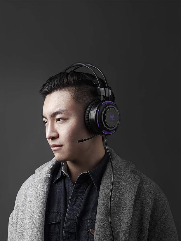 VPRO VH200 Gaming Illuminated Headset Black