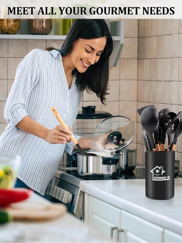 Kitchen Utensils Set, 12 PCS Silicone Cooking