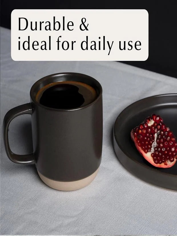 MIAMIO - Coffee Mugs Set of 4 / Coffee Cups (500 ml) - Sierra (Basalt)