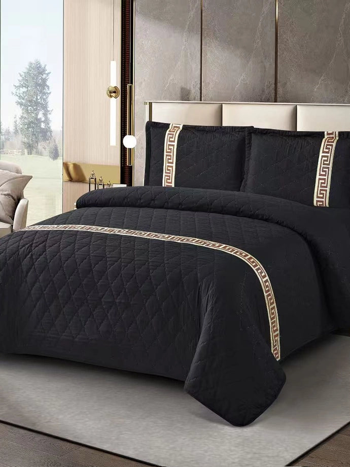 Velvet Textured Bedsheet Set King Size