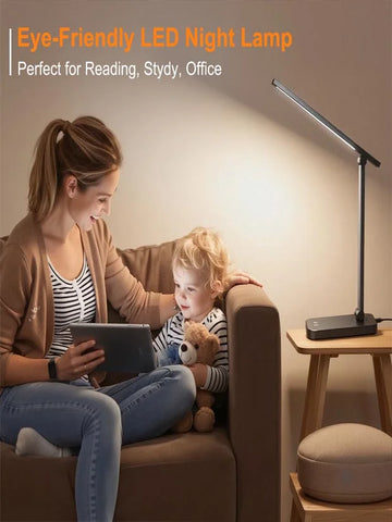 SLATOR Desk lamp,Eye-caring Aluminium Dimmable Bedside lamp
