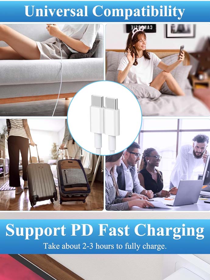 Samsung EP-DA705 USB-C Cable, White