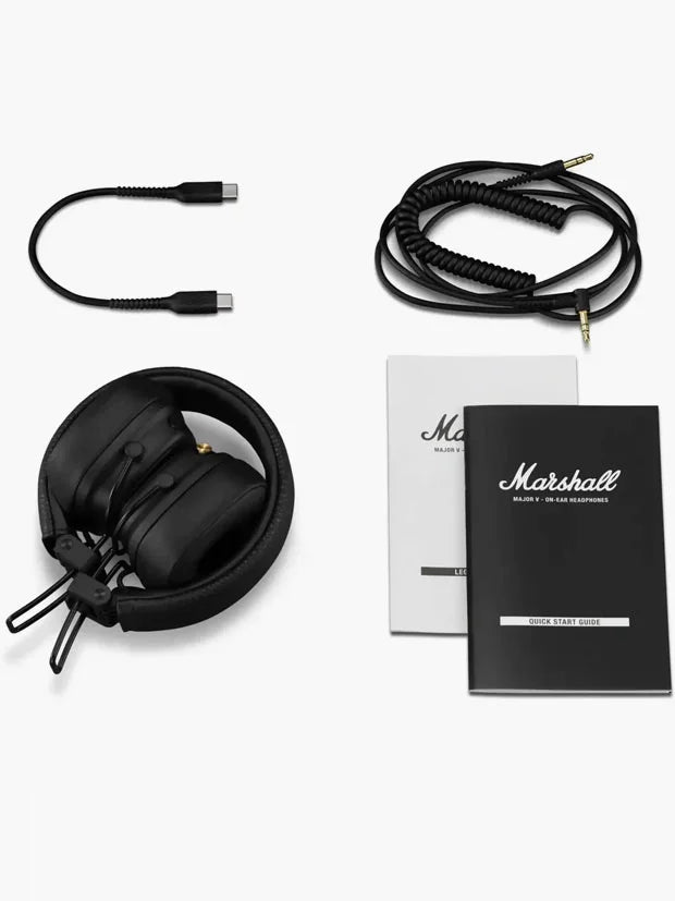 Marshall Major V Bluetooth Wireless Headphones - Black