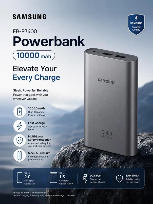Samsung Galaxy EB-P3400 Powerbank - 10000 mAh