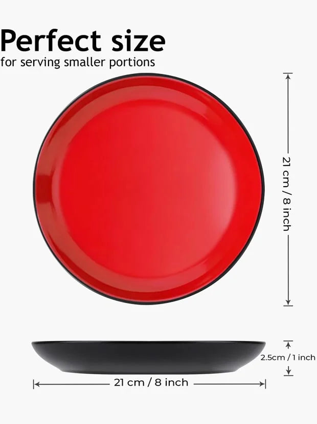 MIAMIO – Plate Set Ceramic/Dessert   Small Plates (6x)