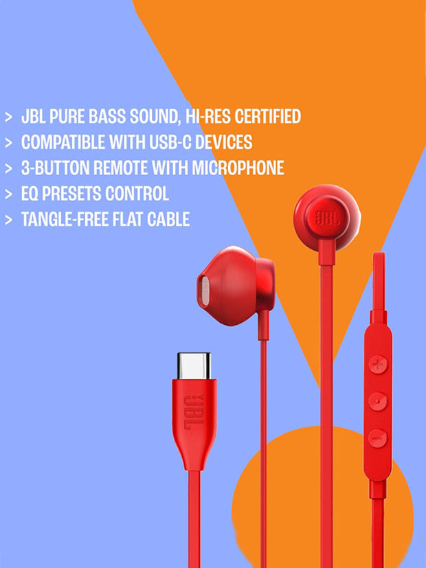 JBL Tune 305C USB-C wired earphones