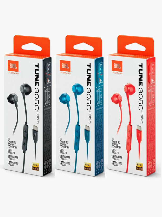 JBL Tune 305C USB-C wired earphones