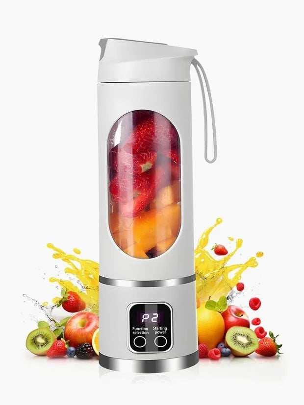 Portable Blender, 450ml Mini Blender USB Rechargeable Personal Blender for Shakes